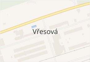 Vřesová v obci Vřesová - mapa části obce