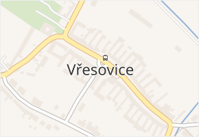 Vřesovice v obci Vřesovice - mapa části obce
