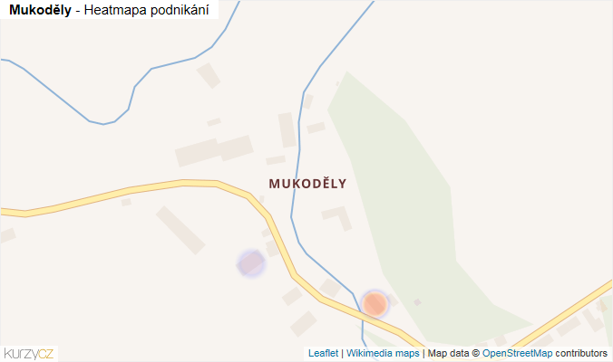 Mapa Mukoděly - Firmy v části obce.