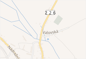 Podbořanská v obci Vroutek - mapa ulice