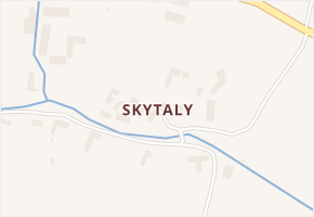 Skytaly v obci Vroutek - mapa části obce