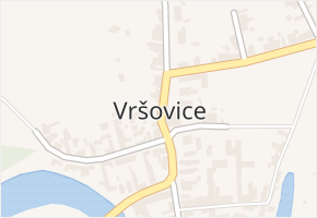 Vršovice v obci Vršovice - mapa části obce
