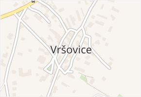 Vršovice v obci Vršovice - mapa části obce
