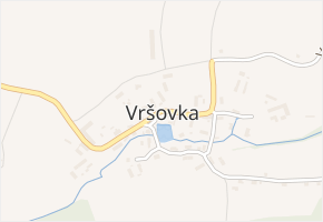 Vršovka v obci Vršovka - mapa části obce