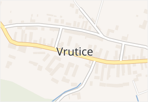 Vrutice v obci Vrutice - mapa části obce