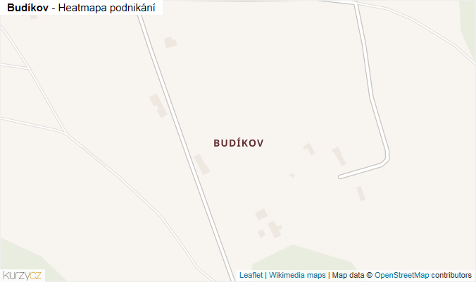 Mapa Budíkov - Firmy v části obce.