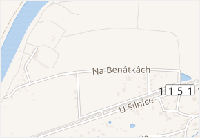 Na Benátkách v obci Všenory - mapa ulice