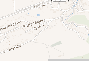 Na Kobylce v obci Všenory - mapa ulice