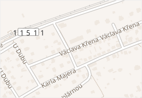 Nad Nádražím v obci Všenory - mapa ulice