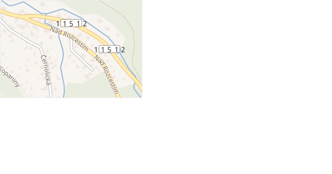 Nad Rozcestím v obci Všenory - mapa ulice