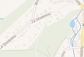 Za Stodolou v obci Všenory - mapa ulice