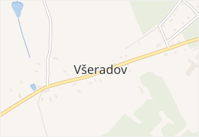 Všeradov v obci Všeradov - mapa části obce