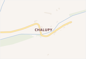 Chalupy v obci Všeruby - mapa části obce