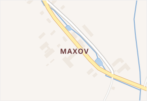 Maxov v obci Všeruby - mapa části obce