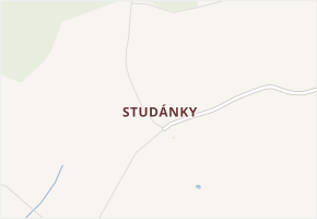 Studánky v obci Všeruby - mapa části obce