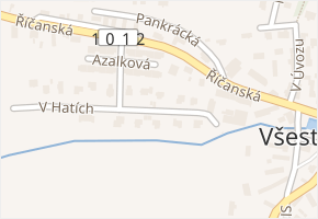 Pampelišková v obci Všestary - mapa ulice