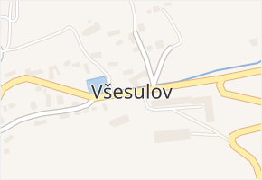 Všesulov v obci Všesulov - mapa části obce
