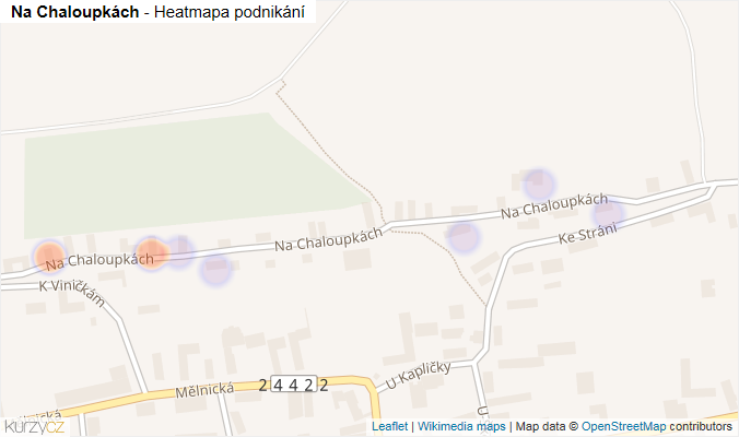 Mapa Na Chaloupkách - Firmy v ulici.
