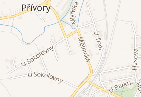 Nádražní v obci Všetaty - mapa ulice