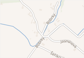 Bobrky v obci Vsetín - mapa ulice