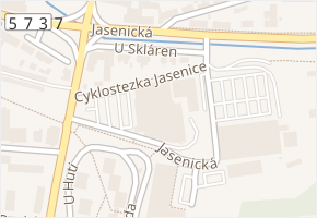 Generála Klapálka v obci Vsetín - mapa ulice