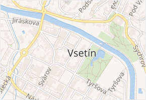 Havlíčkova v obci Vsetín - mapa ulice