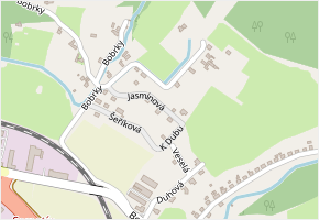 Jasmínová v obci Vsetín - mapa ulice