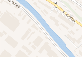 Jiráskova v obci Vsetín - mapa ulice