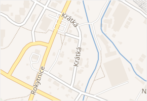 Krátká v obci Vsetín - mapa ulice