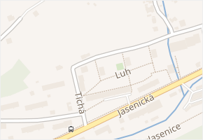 Luh v obci Vsetín - mapa ulice