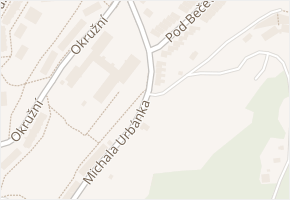 Michala Urbánka v obci Vsetín - mapa ulice