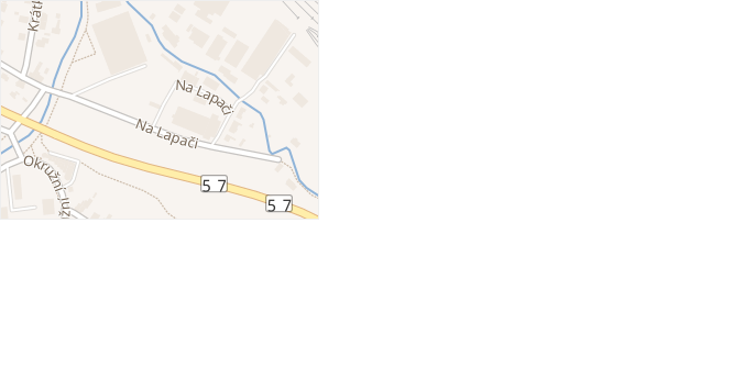 Na Lapači v obci Vsetín - mapa ulice