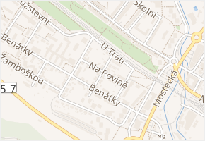 Na Rovině v obci Vsetín - mapa ulice
