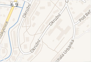Okružní v obci Vsetín - mapa ulice