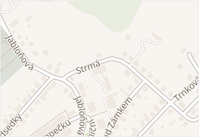 Strmá v obci Vsetín - mapa ulice