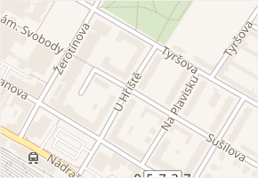 Sušilova v obci Vsetín - mapa ulice