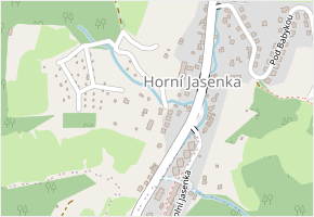 Zahrádky v obci Vsetín - mapa ulice