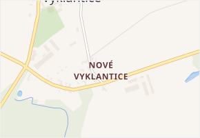 Nové Vyklantice v obci Vyklantice - mapa části obce