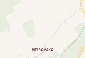 Petrovsko v obci Vyklantice - mapa části obce