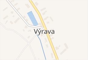 Výrava v obci Výrava - mapa části obce
