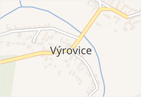 Výrovice v obci Výrovice - mapa části obce
