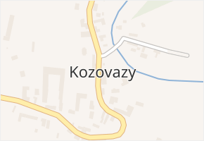 Kozovazy v obci Vyšehořovice - mapa části obce