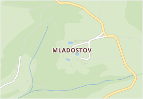 Mladostov v obci Vyskeř - mapa části obce