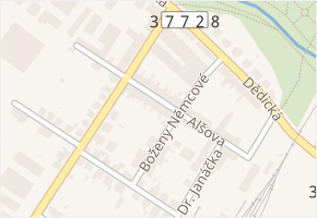 Alšova v obci Vyškov - mapa ulice