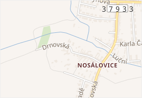 Drnovská v obci Vyškov - mapa ulice
