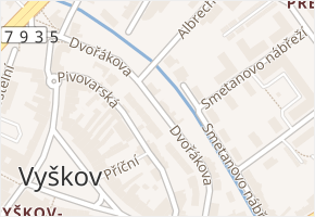 Dvořákova v obci Vyškov - mapa ulice