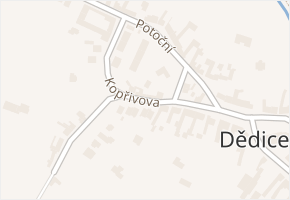 Kopřivova v obci Vyškov - mapa ulice