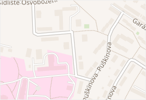 Maxima Gorkého v obci Vyškov - mapa ulice