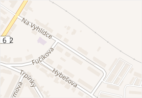Na Vyhlídce v obci Vyškov - mapa ulice