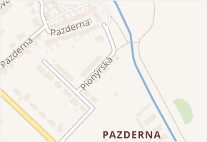 Pionýrská v obci Vyškov - mapa ulice